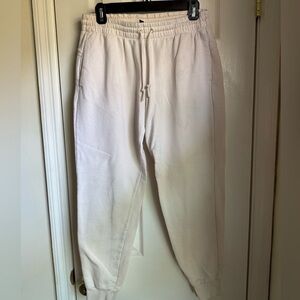 Adidas Cream Joggers (Women’s M)